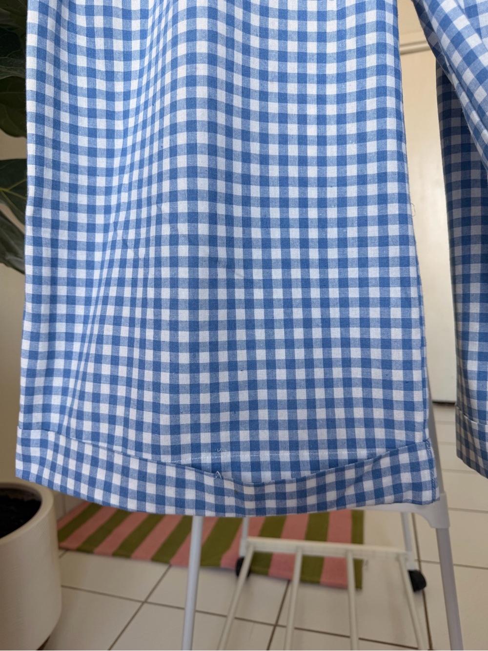 English Factory Blue and White Gingham Two-Piece Set - Picture 10 of 16